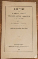 Rapport Fait Au Nom D'une Commission à La Société Centrale D'Agriculture Du Puy-de-Dome Par M. Dumay Rapporteur Sur La P - Auvergne