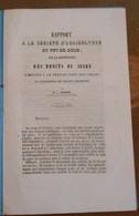 Rapport à La Société Centrale D'Agriculture Du Puy-de-Dome Sur La Restitution Des Droits Du Sucre Employé à La Préparati - Auvergne