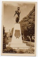 Cartao Postal Brasil Belo Horizonte Monument Soldier Military Real Photo Postcard Ca1940 W4-303 - Belo Horizonte