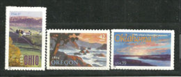 Jubilé Des Etats D'Ohio,Oregon & Oklahoma.  3 T-p Neufs ** - Unused Stamps