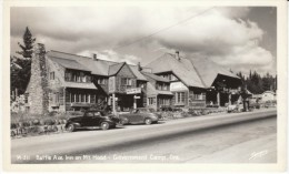 Government Camp Oregon, Mt. Hood Battle Ax Inn, Lodging, Auto, C1940s Vintage Real Photo Postcard - Otros & Sin Clasificación