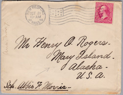 USA 1898-10-21 New-Bradford Mass.Brief Nach Alaska - Lettres & Documents