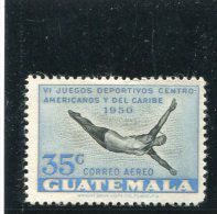 GUATEMALA 1950 Y&T PA 177* - Plongeon