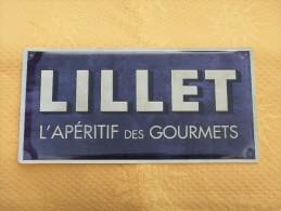 Plaque Métal "LILLET" - Plaques En Tôle (après 1960)