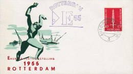 Netherlands Sonderstempel & Cachet AUTO-POST-ANTOOR 1959 Cover Brief Exhibition Rotterdam - Briefe U. Dokumente