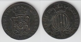 **** CATALUNA - CATALONIA - CATALOGNE - ESPAGNE - SPAIN - 3 QUARTOS 1846 ISABEL II **** EN ACHAT IMMEDIAT - Provincial Currencies