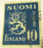 Finland 1945 Lion 10m - Used - Usati