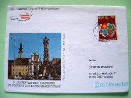 United Nations Vienna 1991 Cover To Leipzig Germany - St. Polten - Cartas & Documentos