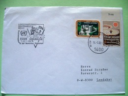 United Nations Vienna 1992 Special Cancel ESSEN On Cover To Germany - UN Office In Vienna 10 Anniv. - Cartas & Documentos