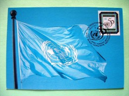 United Nations Vienna 1995 FDC Maxicard - UN 50 Anniv. - Flag - Briefe U. Dokumente