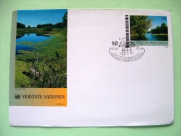 United Nations Vienna 1998 FDC Pre Paid Cover - Ecology Nature Lake - Cartas & Documentos