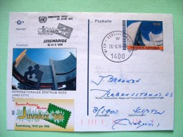 United Nations Vienna 1998 Special Cancel JUVALUX On Pre Paid Postcard - UN Office - Stamp On Cancel - Cartas & Documentos