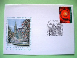 United Nations Vienna 2000 Special Cancel WEIHNACHTSPHILA On Cover - Thanks Giving Day - Briefe U. Dokumente