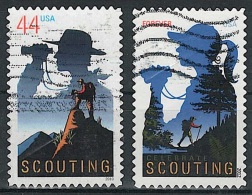 UNITED STATES 2010-2012 Scouting 2 Postally Used Stamps MICHEL # 4630,4858 - Gebraucht