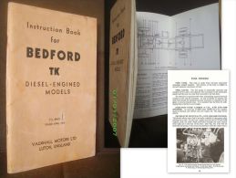 Instruction Book: BEDFORD TK Diesel Engined Models Mecanique Camion Truck Lastwagen (Automobile Auto) VAUXHALL 1964 ! - Ingénierie