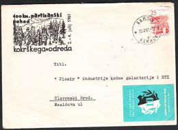 Yugoslavia 1961, Illustrated Cover "Koruska Division" W./ Special Postmark "Kamnik", Ref.bbzg - Covers & Documents