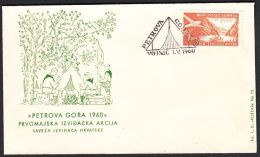 Yugoslavia 1960, Illustrated Cover "Petrova Gora Mountain" W./ Special Postmark "Vojnic", Ref.bbzg - Covers & Documents