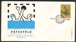Yugoslavia 1962, Illustrated Cover "Coupe Of European Champions Of Waterpolo" W./ Special Postmark "Zagreb", Ref.bbzg - Covers & Documents