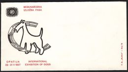 Yugoslavia 1967, Illustrated Cover "International Exhibition Of Dogs" W./ Special Postmark "Opatija", Ref.bbzg - Covers & Documents