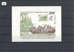 POLYNESIE 1989 - YT BF N° 15 NEUF SANS CHARNIERE ** (MNH) GOMME D'ORIGINE LUXE - Blocks & Kleinbögen