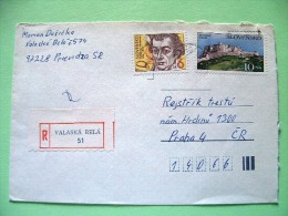 Slovakia 1995 Registered Cover Sent Locally - Kempelen Polytechnician - Spissky Castle UNESCO World Heritage - Storia Postale