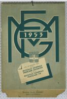 Mutuelle Générale Française Accidents Et Vie, 1953, 12 Photos/12 Mois - Tamaño Grande : 1941-60