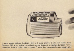 # ELECTRIC SHAVER SUNBEAM 1950s Advert Pubblicità Publicitè Reklame Razor Rasoio Rasoir Rasuradora - Razor Blades