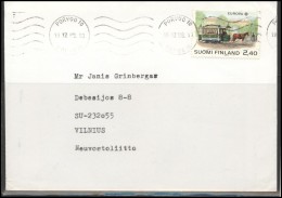 FINLAND Brief Postal History Cover  FI 047 Europe CEPT Transportation - Covers & Documents