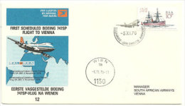 First Flight  Boeing 747SP  South-African Airways Johannesburg Wien 5 Nov. 1976 - Eerste Vluchten