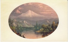 Mt. Hood(?) Oregon, Artist Image Of Mountain, C1900s Vintage Postcard - Otros & Sin Clasificación