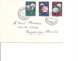 Luxembourg -Fleurs ( Lettre En Premier Jour De 1959 Vers La France à Voir) - Covers & Documents