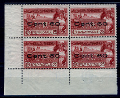 1923 - SAINT-MARIN - SAN MARINO - Catg. Sass. Ex 3 - NH - (SM2017.44..) Varieta Punto F.to BIONDI - Variétés Et Curiosités
