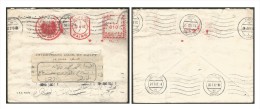 EGYPT INVESTMENT BANK CAIRO 1962 LOCAL WINDOW COVER WITH SLOGAN MACHINE CANCELLATION -METER FRANKING 10 MILLS - Covers & Documents