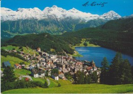 SUISSE,HLVETIA,SWISS,SWIT ZERLAND,SVIZZERA,SCHWEIZ, GRISONS,SAINT MORITZ,VUE AERIENNE,PHOTO STEINER - Saint-Moritz