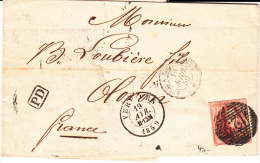 BELGIUM USED COVER 19/04/1959 COB 12 Margé VERVIERS VERS OLORON BELG/ERQUELINNES FRANCE/ERQUELINNES PARIS AUX PYRENEES - 1851-1857 Medaillen (6/8)