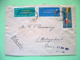 Poland 1963 Cover To Holland - Sport Canoe Paddle - Scott 1006/8 ND = 3 $ - Lettres & Documents