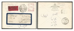 EGYPT ELCHARK INSURANCE CAIRO 1960 REGISTER LOCAL UNCLAIMED WINDOW COVER / LETTER MACHINE CANCELLATION -METER FRANKING - Briefe U. Dokumente