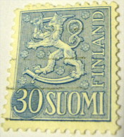 Finland 1956 Lion 30mk - Used - Usati