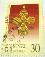 Cyprus 2000 Cross Jewellry 30c - Used - Used Stamps