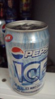 Malaysia Pepsi Ice 330ml Empty Can / Opened At Bottom - Cans