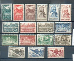 GUY 367 - YT 201 à 217 *  - Charnières Complètes - Unused Stamps