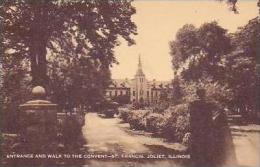 Illinois Joliet Entrance And Walk To The Convent St Francis Artvue - Joliet