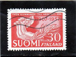 B - 1957 Finlandia -  50° Ann. Sindacato Operaio - Usati