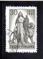 B - 1957 Finlandia -  50° Ann. Prima Seduta Del Parlamento A Camera Unica - Usati