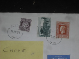 LETTRE NORVEGE NORGE NOREG NORWAY AVEC YT 991 549 715 - COR POSTAL - ROI OLAV V - BARONNIE DE ROSENDAL - - Lettres & Documents