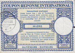 Denmark Weltpostverein UPU Coupon-Réponse International 90 Øre HELLERUP 1963 (2 Scans) - Storia Postale