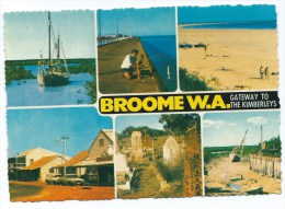 - BROOME - W. A., Gateway To The Kimberleys, Multi-views, Non écrite, Beautiful, TBE, Grand Format, Scans. - Broome