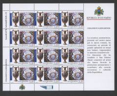 SAN MARINO FOGLIO 2009 12 FRANCOBOLLI € 0,36 CERAMISTI SAMMARINESI MNH** 21 - Neufs