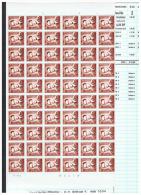 R 43  - Xx -  Timbres  ROULEAUX  De  4.50 BF  -   26-9-72  -  Feuille  De  60  T  - Cote  :  65 €  -  Prix  :  19.9 - Coil Stamps