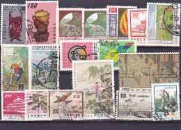 12 - CHINA REPUBLIC - REPUBBLICA DI CINA TAIWAN FORMOSA LOT 18 STAMPS USED - Gebraucht